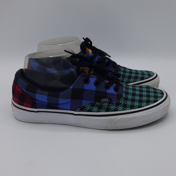 Vans Unisex Tartan Plaid Print Lace Up Skateboard Sneaker. - Picture 4 of 13